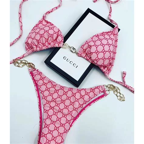 gucci chain swimsuit|Women's Designer Swimwear & Bikinis .